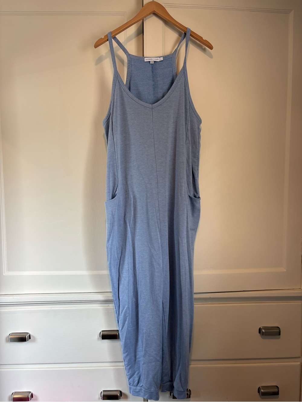 Sincerely Jules Light Blue Tank Jumpsuit